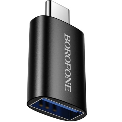 перехідник borofone bv26c type-c - usb 3.0 (чорний) 
