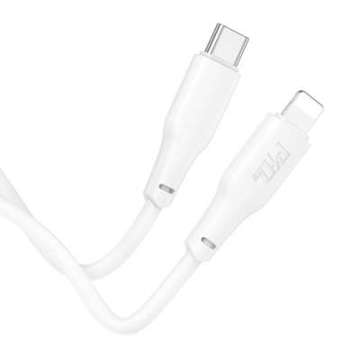 кабель hoco x93 force pd20w type-c - lightning 2m (бiлий) 