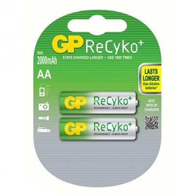 акумулятор gp 2100 recyko aa (2шт) 