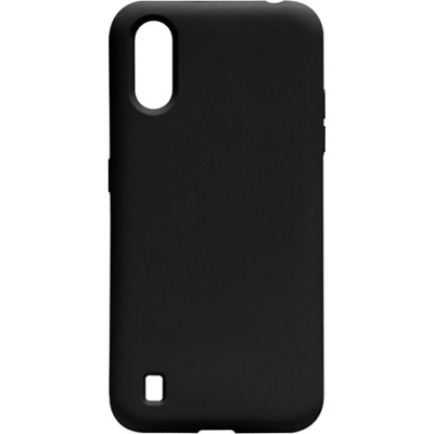Купить силіконовий чохол soft silicone case для samsung a015 galaxy a01 - black онлайн