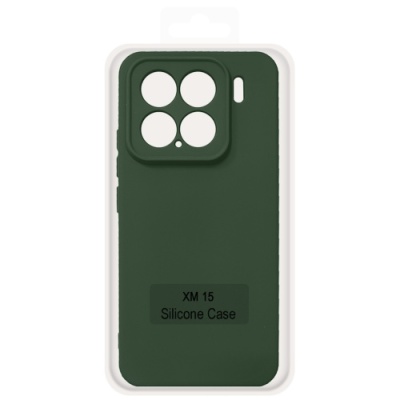 Купить чохол soft silicone case full для xiaomi 15 (dark green) онлайн