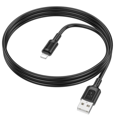 кабель borofone bx111 usb - lightning 2.4a/1m (чорний) 