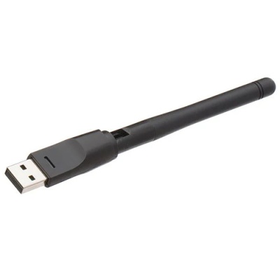 usb wi-fi адаптер 5370 5db для тюнера т2/комп'ютера (чорний) 
