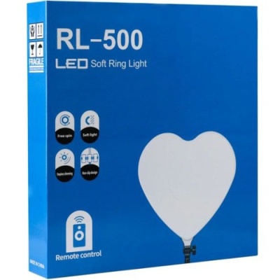 led панель rl-500 33cm (heart style) remote (чорний) 