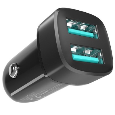 Автомобільний Зарядний Пристрій Ridea RCC-21012 Grand 2USB 2.4A (Чорний)
