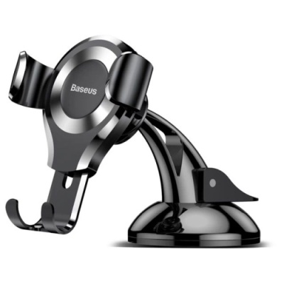 Автотримач Baseus Premium Osculum Type Gravity Car Mount (SUYL-XP0S) Black-silver