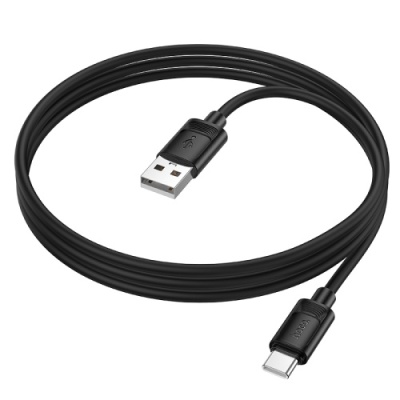 кабель hoco x122 silicone usb - type-c 3.0a/1m (чорний) 
