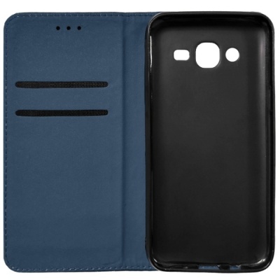 Купить чохол-книжка leather fold для samsung j500 galaxy j5 (синій) онлайн