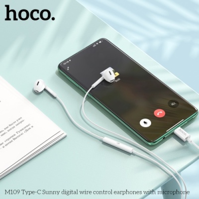 навушники hoco m109 type-c (білий) 