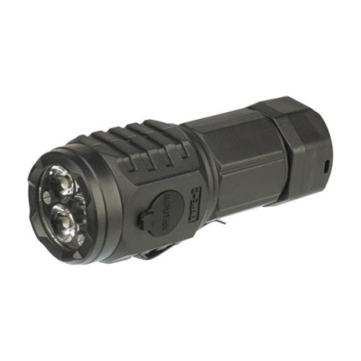 led ліхтарик акумуляторний l-s62 потрійний 400 mah black 