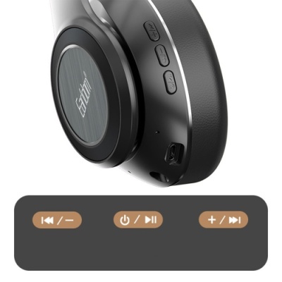 бездротові навушники накладні earldom et-bh71 bt5.0 wireless headset (чорний) 