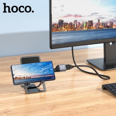 перехідник hoco ua33 type-c to hdtv 4k 30hz (сiрий) 