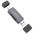 Картрідер Hoco HB45 Spirit 2-in-1 USB3.0/Type-C (Сірий) картрідер hoco hb45 spirit 2-in-1 usb3.0/type-c (сірий)