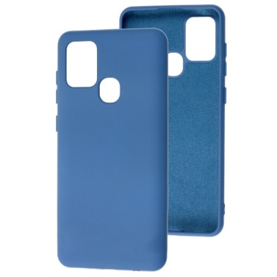 Купить силіконовий чохол soft silicone case для samsung a217 galaxy a21s - dark blue онлайн
