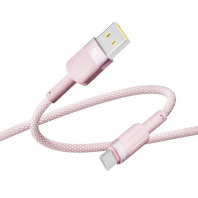 кабель ridea rc-cp43 colorpro usb - type-c 3a 1.2m (рожевий) 