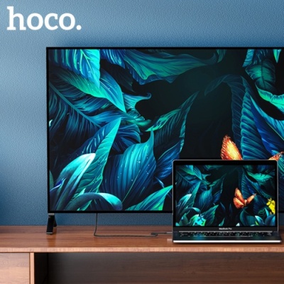 перехідник hoco ua16 type-c - hdmi (сірий) 