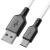 кабель earldom ec-154c soft silicone usb - type-c 3a/1m (білий) 