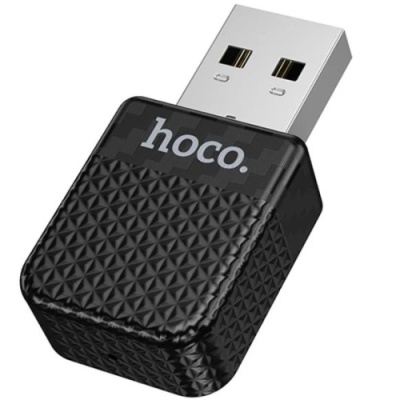 Адаптер бездротовий автомобільний Hoco HU3 CarPlay USB/ Type-C (чорний)