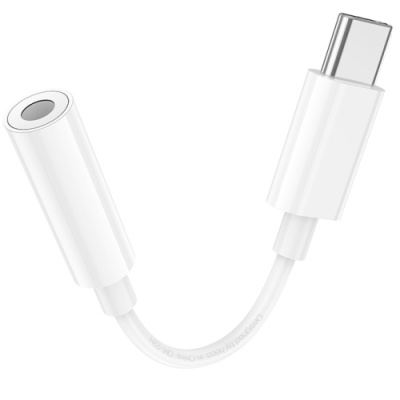 перехідник hoco ls35 type-c(male) to 3.5mm(female) digital audio converter (білий) 