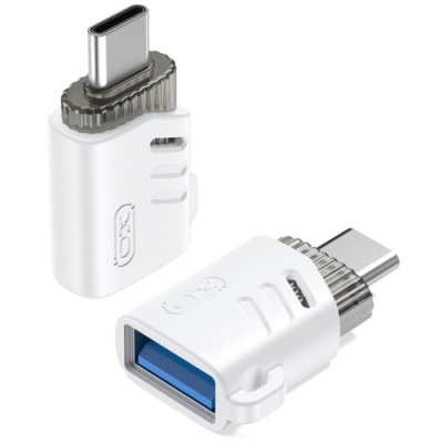 перехідник xo nb256b usb2.0 female - type-c male (білий) 