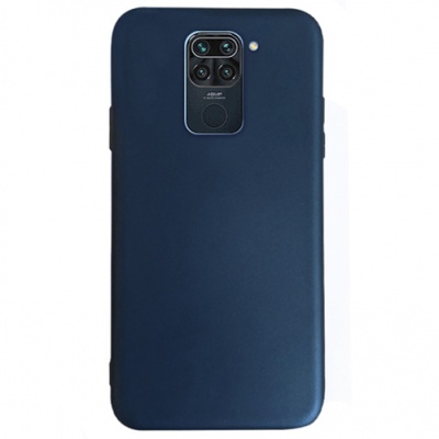 Купить силіконовий чохол soft silicone case для xiaomi redmi note 9 - dark blue онлайн
