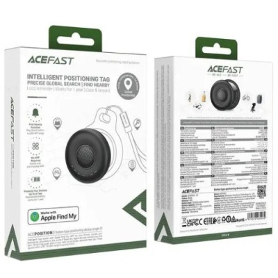 gps-трекер acefast s1 (чорний) 