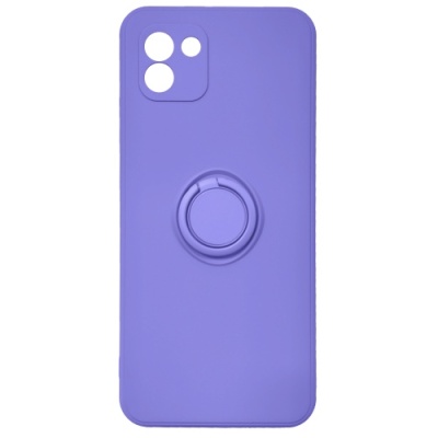 Купить силіконовий чохол soft silicone casevsmagnet ring для samsung a035 galaxy a03 - lavander онлайн