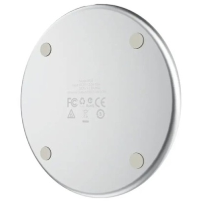безпровідний зарядний пристрій borofone bq3 pro 15w (сріблястий) 