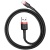 кабель baseus cafule usb - lightning 2.4a/0.5m (calklf-a19) (black-red) 