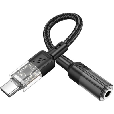перехідник hoco ls37 type-c - aux (3.5mm)(female) (чорний) 