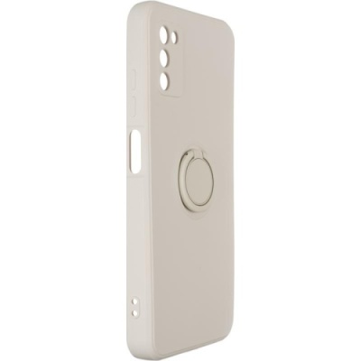 Купить силіконовий чохол soft silicone casevsmagnet ring для samsung a037 galaxy a03s - ivory white онлайн