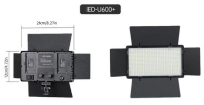 прямокутне студійне світло pro led 600 (10") (чорний) 