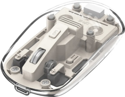 мишка бездротова xo m12 bluetooth+2.4g (бежевий) 
