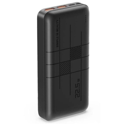 додаткова батарея power bank xo pr188 pd20w+qc22.5w 20000 mah (чорний) 