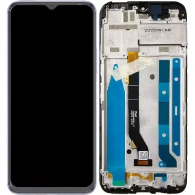 дисплей для tecno spark 8p (kg7n) з чорним тачскріном з рамкою