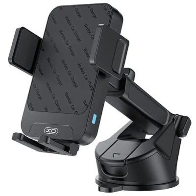 Автотримач XO WX-043 Wireless Charger 15W (Чорний)