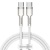 кабель baseus cafule metal (pd) type-c - type-c 100w 5a/1m (catjk-c02) (white) 
