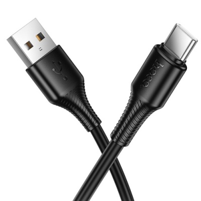 кабель hoco x120 usb - type-c 3.0a/1m (чорний) 