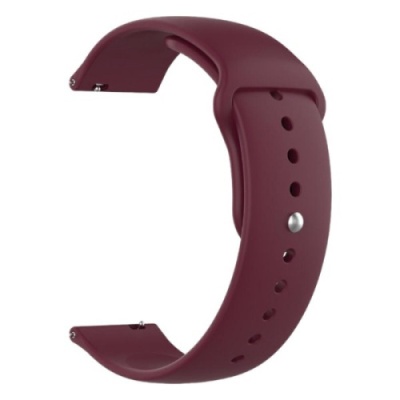 ремінець універсальний sport band для samsung/amazfit/huawei (22mm) marsala 