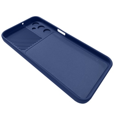 Купить силіконовий чохол soft tpu armor camshield для samsung a245 galaxy a24 4g - dark blue онлайн