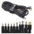 кабель type-c to dc pd100w 5.5х2.1 мм+10 перехідників 1.8m (чорний) 