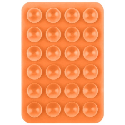 Купить силіконова тримач-присоска двостороння для телефону double side silicone (80*55 мм) (помаранчевий) онлайн