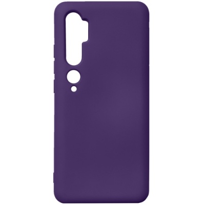 Купить силіконовий чохол soft silicone case для xiaomi mi note 10 - violet онлайн