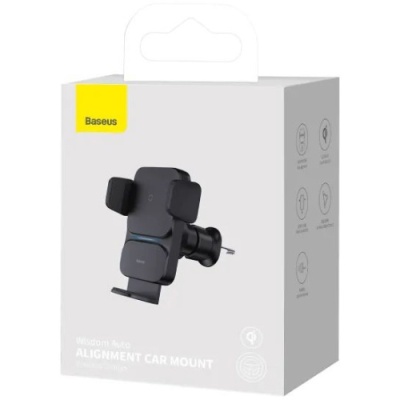 Автотримач з бездротовою зарядкою Baseus Wisdom Auto Alignment 15W (CGZX000001) (black)