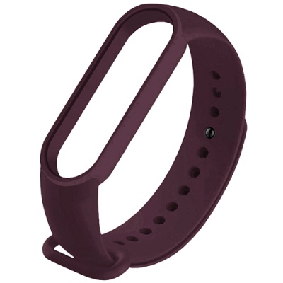 ремінець для xiaomi mi band 5/6/7 wine red 