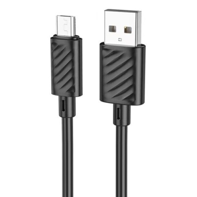 кабель hoco x88 gratifield usb - microusb 2.4a/1m (чорний) 