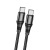 кабель hoco x50 excellent (pd) type-c - type-c 100w/5.0a/1m (чорний) 