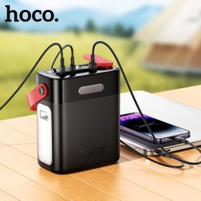 додаткова батарея power bank hoco j143 title 22.5w+pd20w 80000 mah (чорний) 