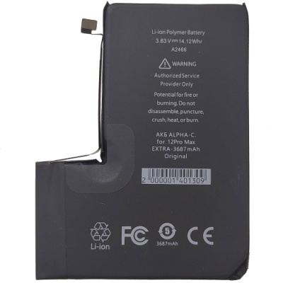 акумулятор alpha-c extra для iphone 12 pro max (3687mah)