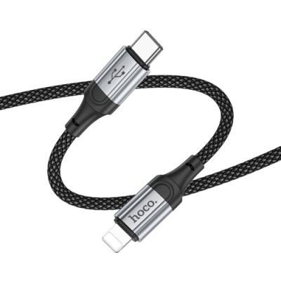 кабель hoco x102 type-c - lightning 27w/1m (чорний) 